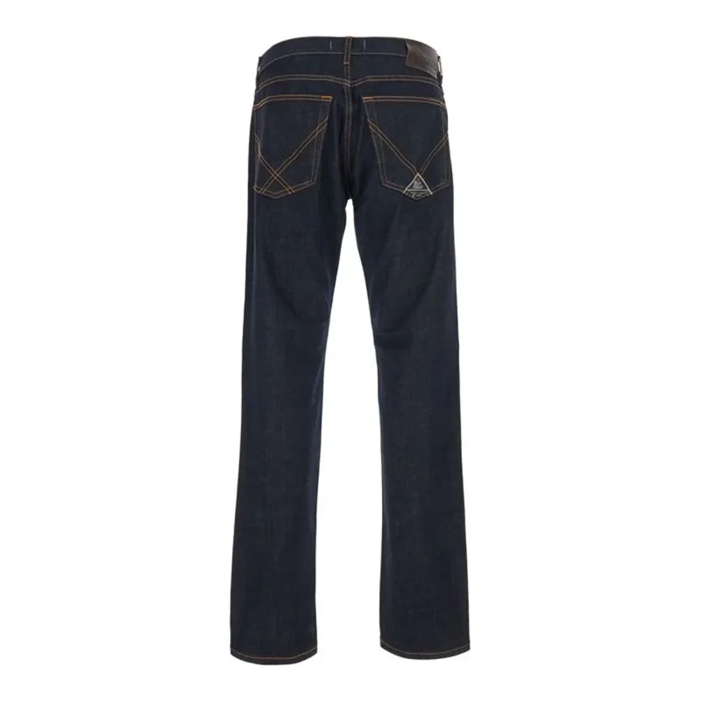 Roy Roger's Men Cult Man Jeans With Elasticity And Blue Logo Patch For Men